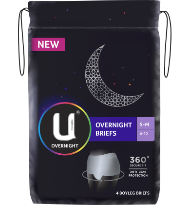 U by Kotex Overnight Briefs Small Medium